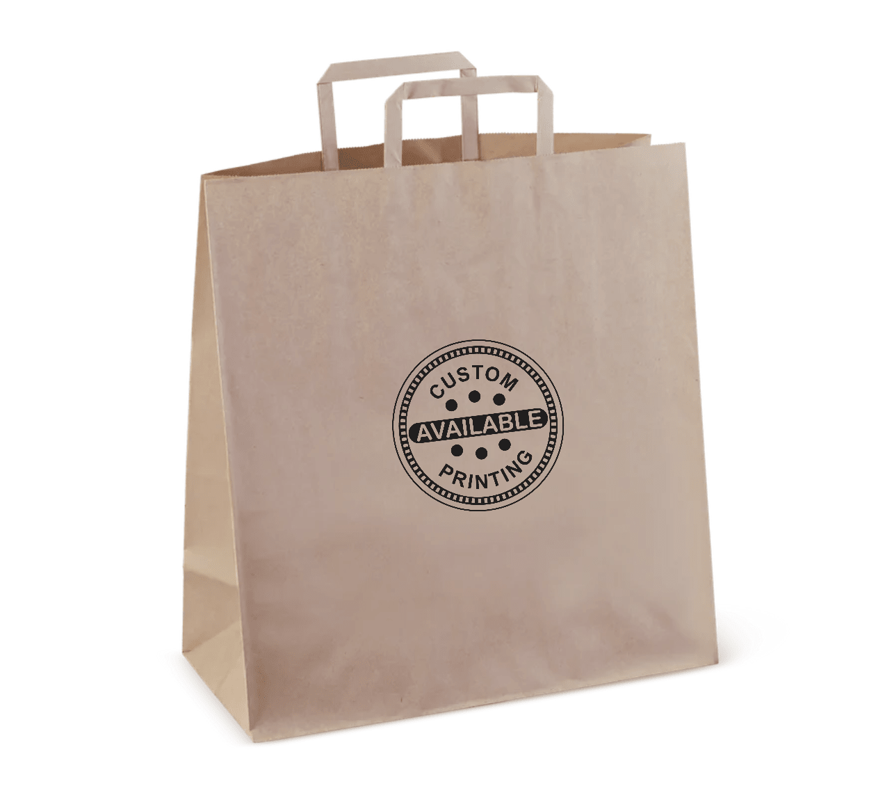 Flat Fold Handle Carry Bags - Assorted Sizes Available - PackQueen