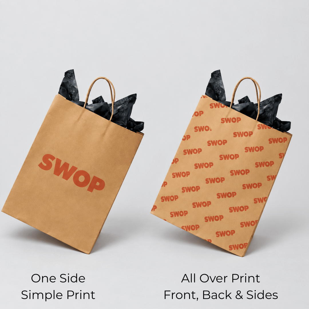Full Colour Kraft Gift Bag - PackQueen