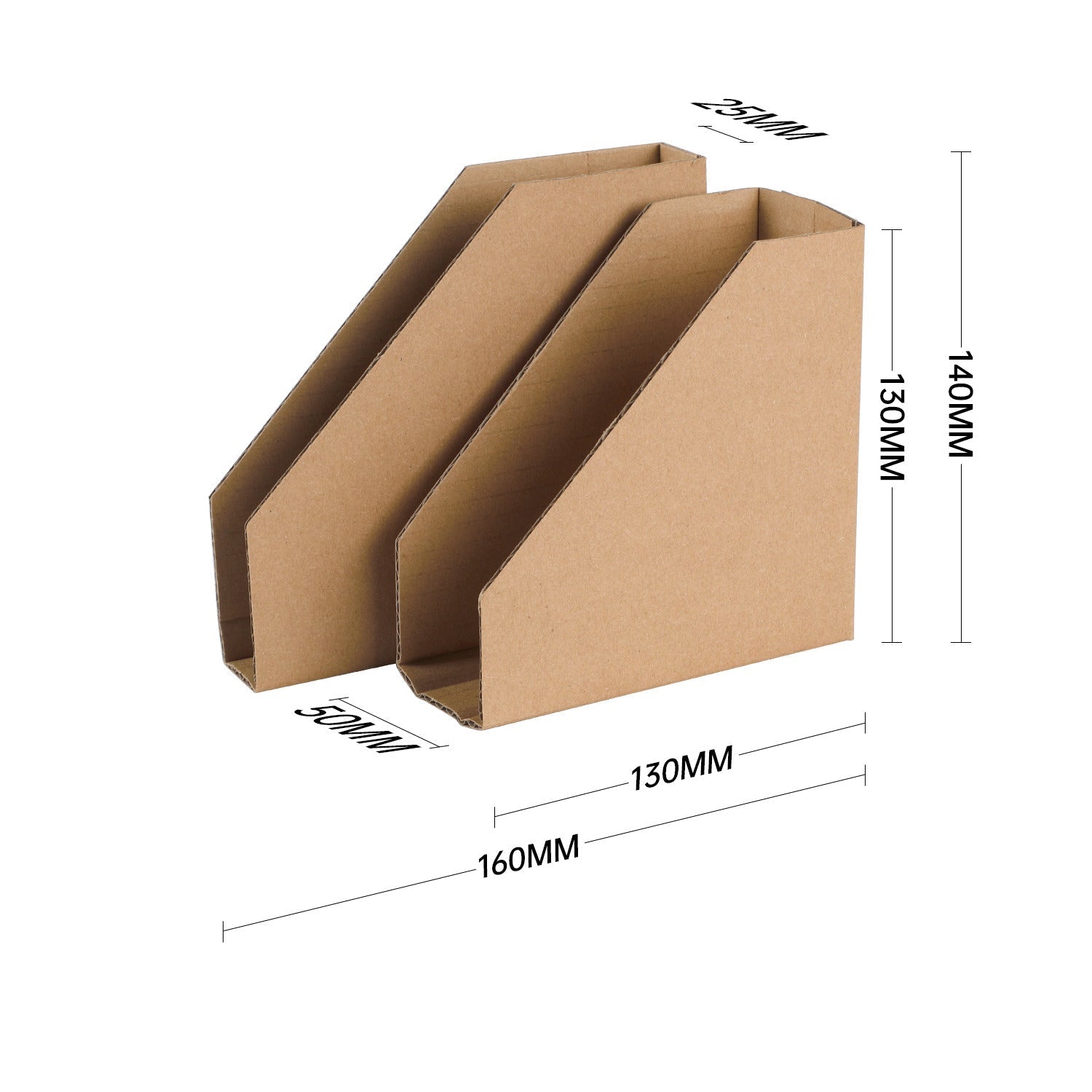 Kraft Cardboard Picture Corner Protectors 25mm x 50mm - 200 Pack - PackQueen