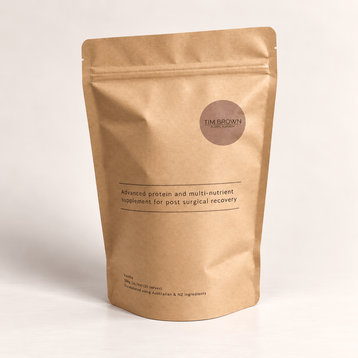 Kraft Paper Stand Up Pouch with Zipper (100 Pack) - PackQueen
