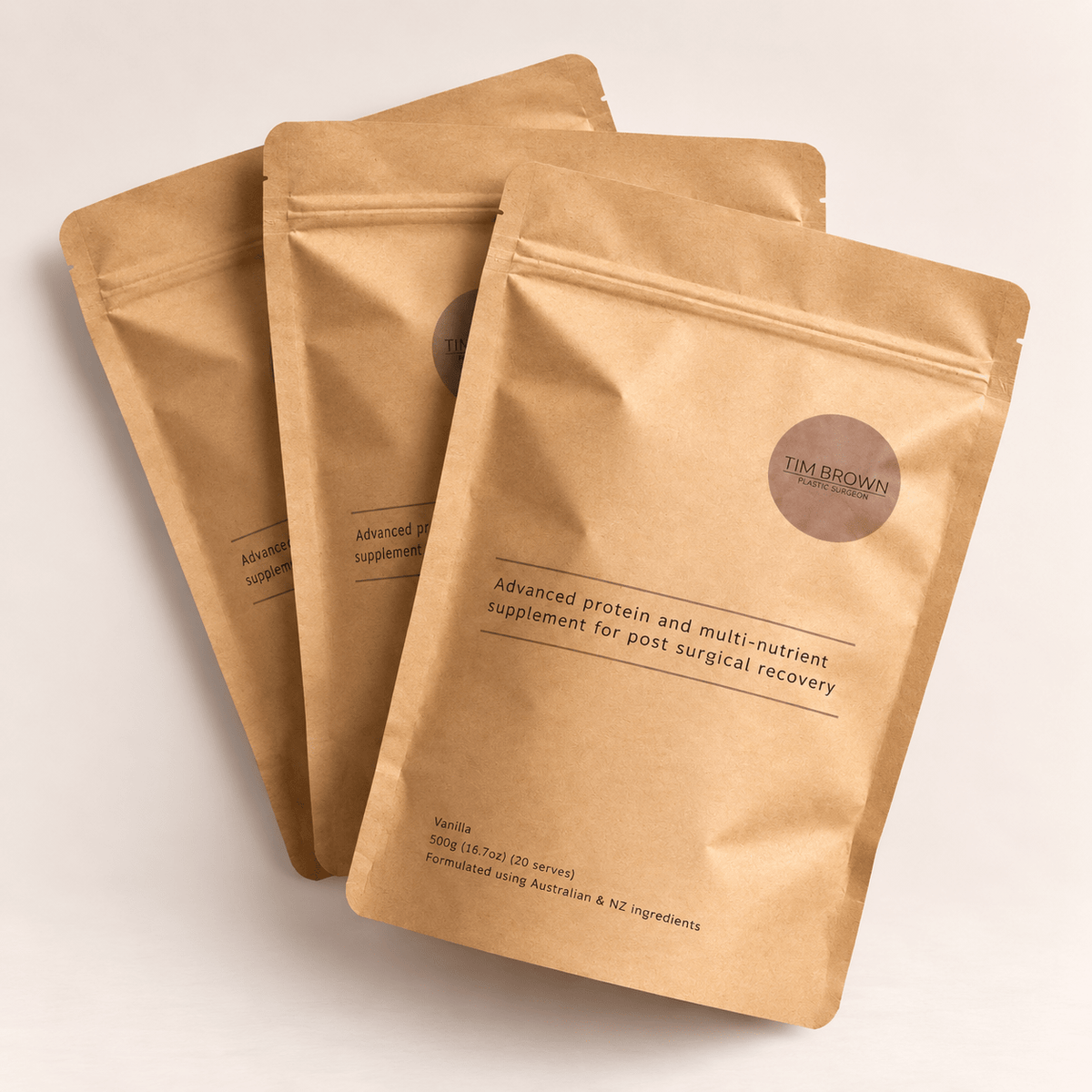 Kraft Paper Stand Up Pouch with Zipper (100 Pack) - PackQueen