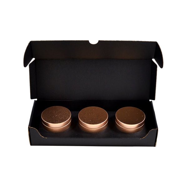 Medium Candle 3 Tin Pack with Attached Insert (MTO) - PackQueen