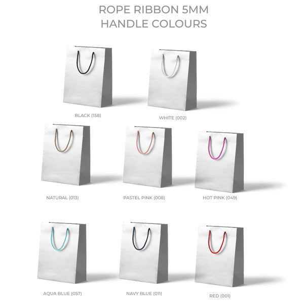 Medium - Gloss White Paper Gift Bag (100 PACK) - PackQueen