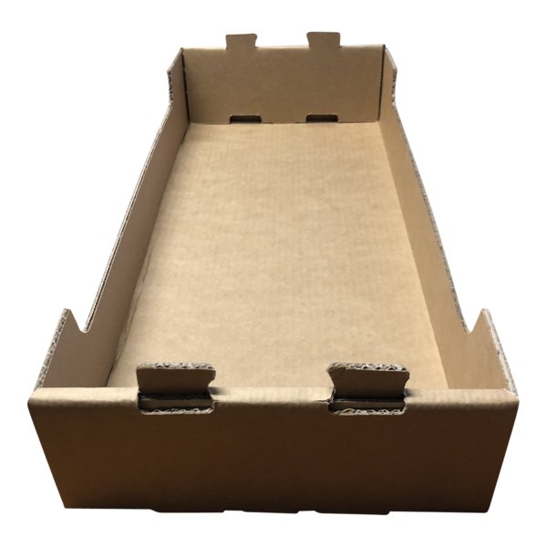Medium Heavy Duty Stackable Cardboard Catering and Storage Tray (One Piece Self Locking) - PackQueen