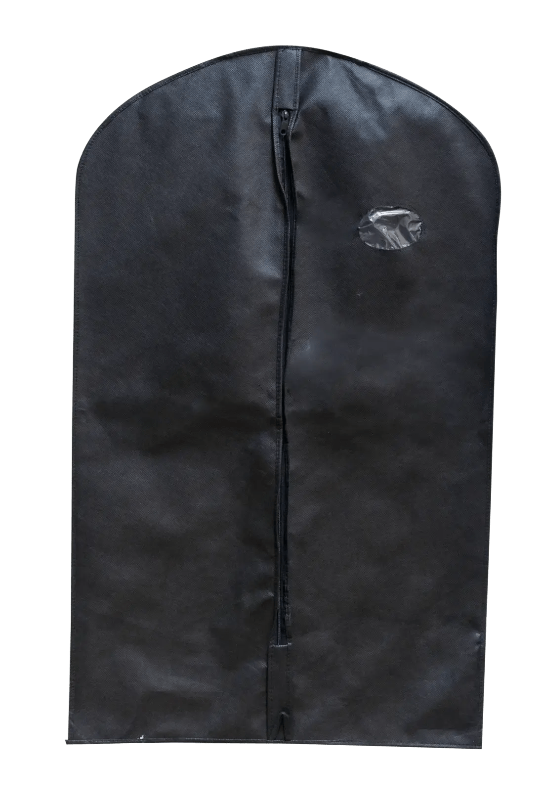 Non Woven Black Garment Bag/Suit Cover - 100 Pack - PackQueen