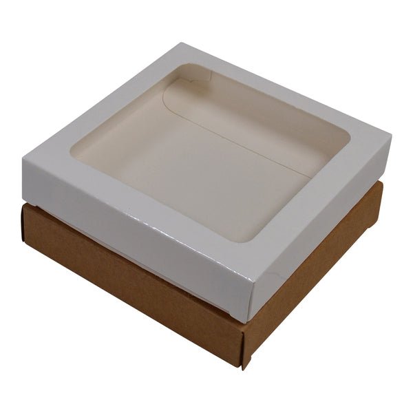 One Piece Paperboard 100mm Cookie Box with Window - PackQueen