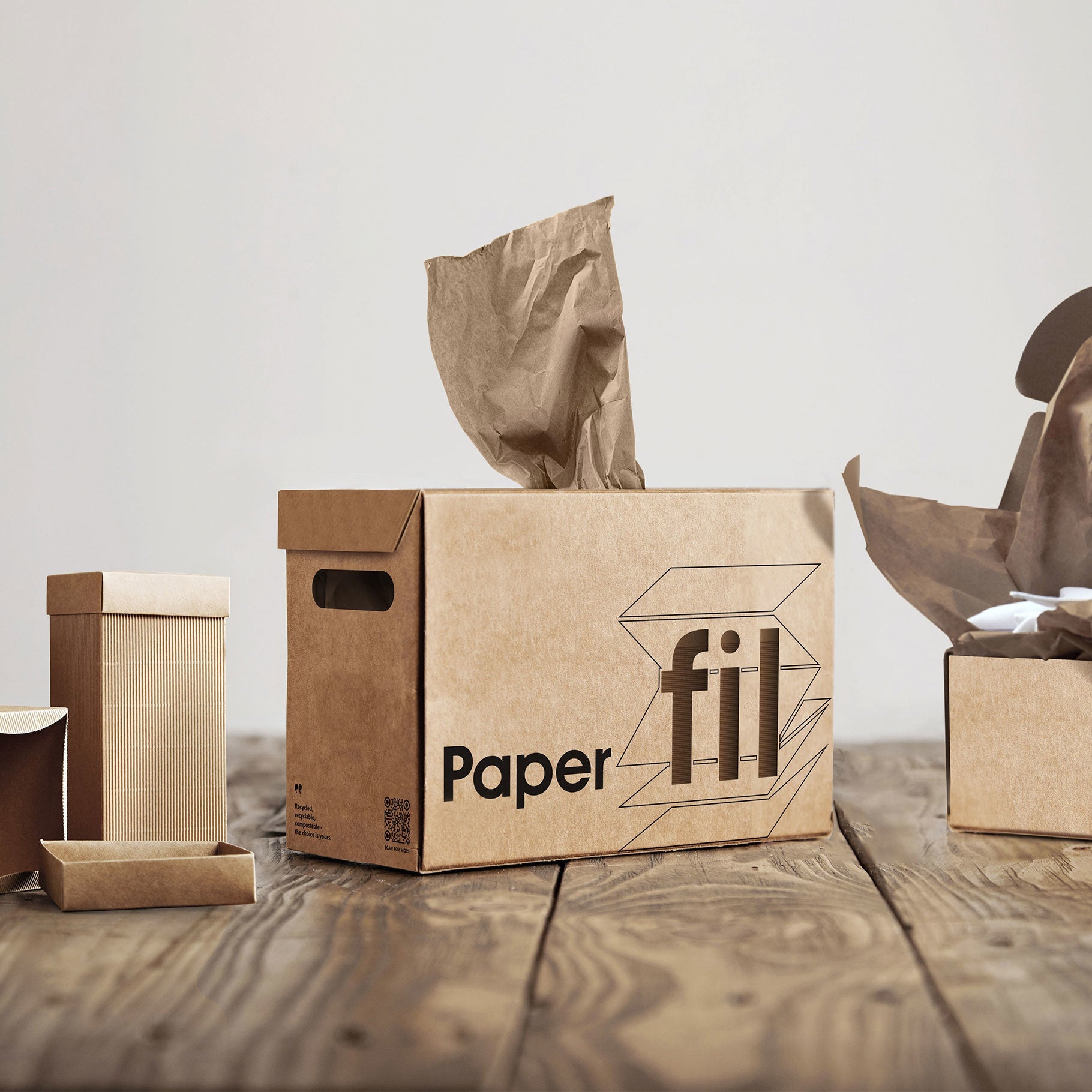 Paper Void Fill in Dispenser Box - 380mm x 500m - 50gsm - PackQueen