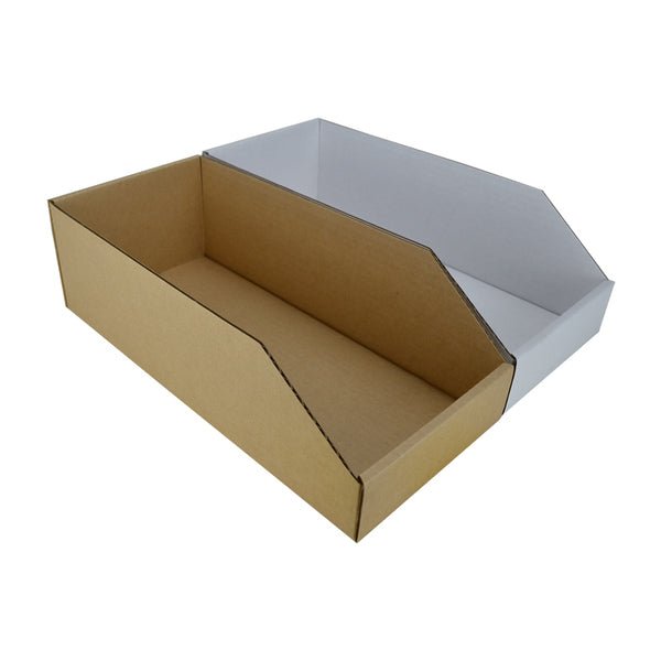 Pick Bin Box & Part Box 17972 (One Piece Self Locking Cardboard Storage Box) - PackQueen