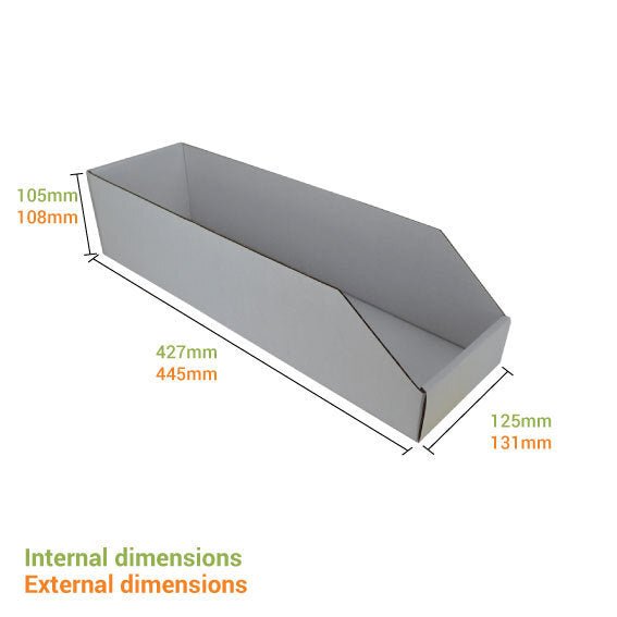 Pick Bin Box & Part Box 17975 (One Piece Self Locking Cardboard Storage Box) - PackQueen