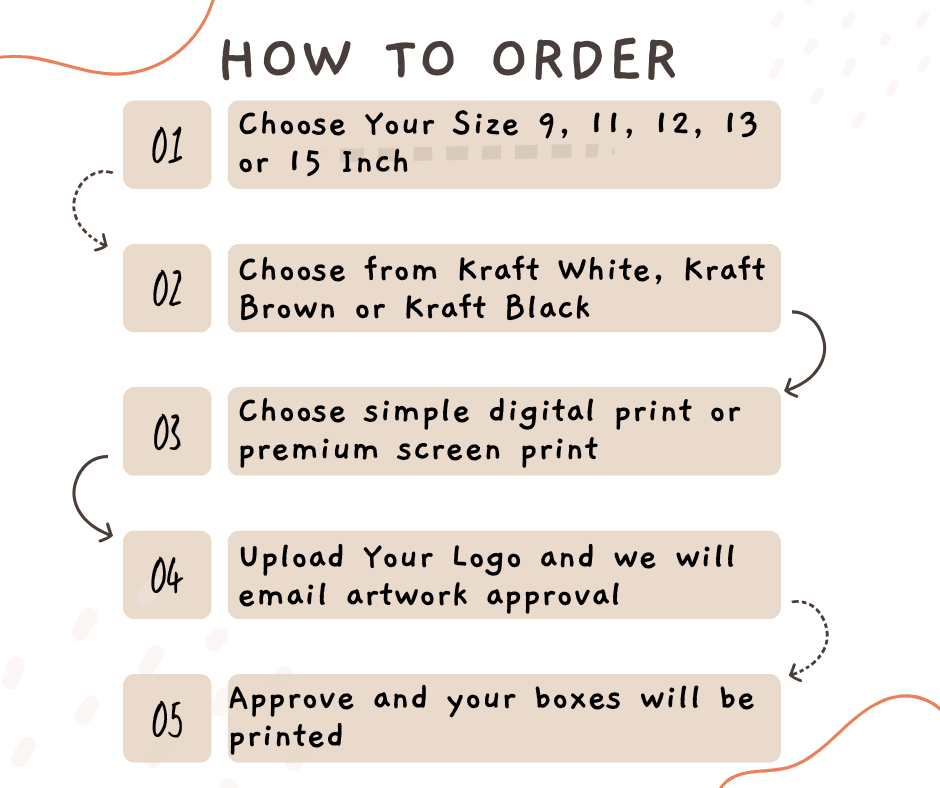 Pizza Boxes - Plain or Print - Assorted Sizes Available - PackQueen