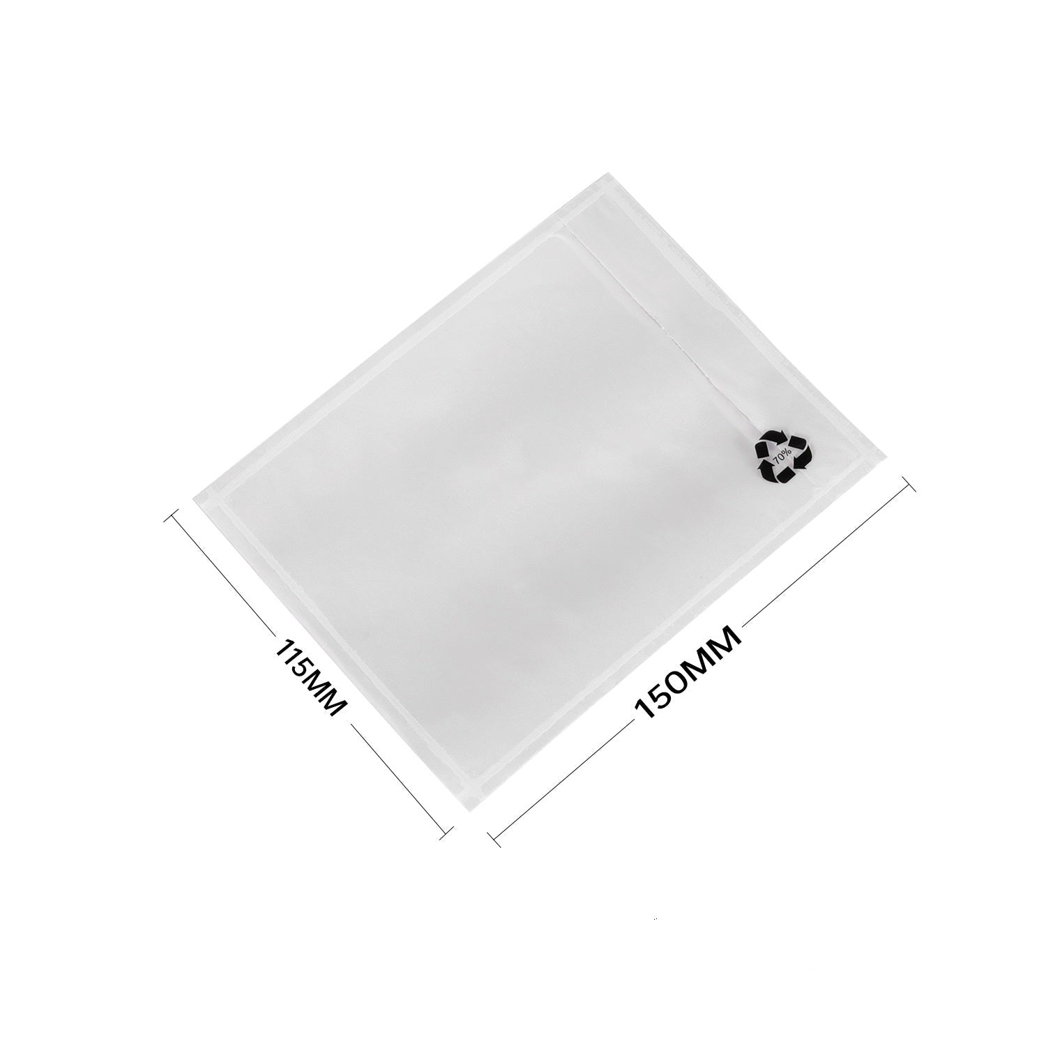 Plain Invoice Enclosed 115x150mm 1000pcs/CTN 70% Post Consumer Recycled - PackQueen