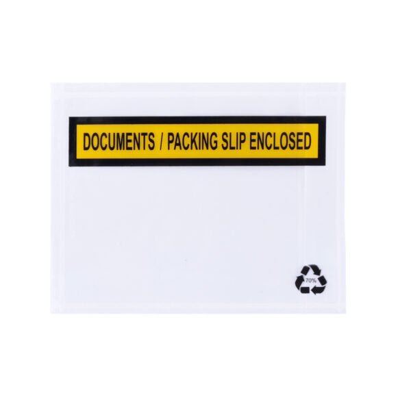 Printed Documents Enclosed 115x150mm 1000pcs/CTN 70% Post Consumer Recycled - PackQueen