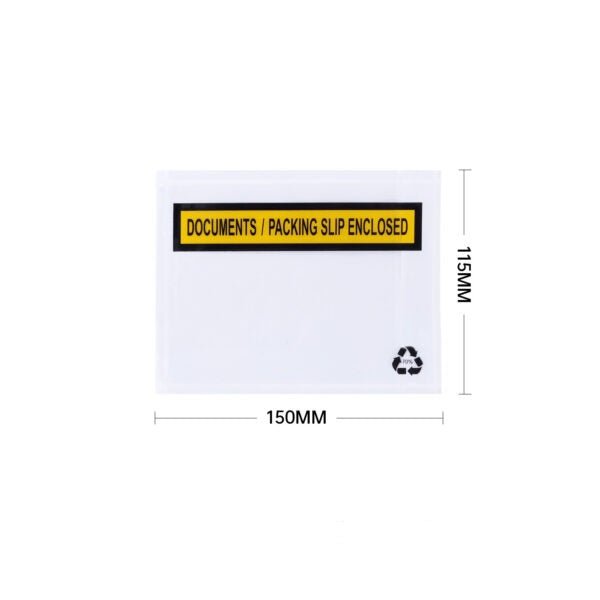 Printed Documents Enclosed 115x150mm 1000pcs/CTN 70% Post Consumer Recycled - PackQueen