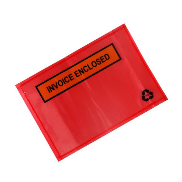 Printed Red Invoice Enclosed 115x165mm 1000pcs/CTN 70% Post Consumer Recycled - PackQueen