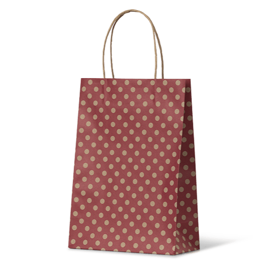 Red Spot Kraft Junior Paper Bag - 100/ctn - PackQueen