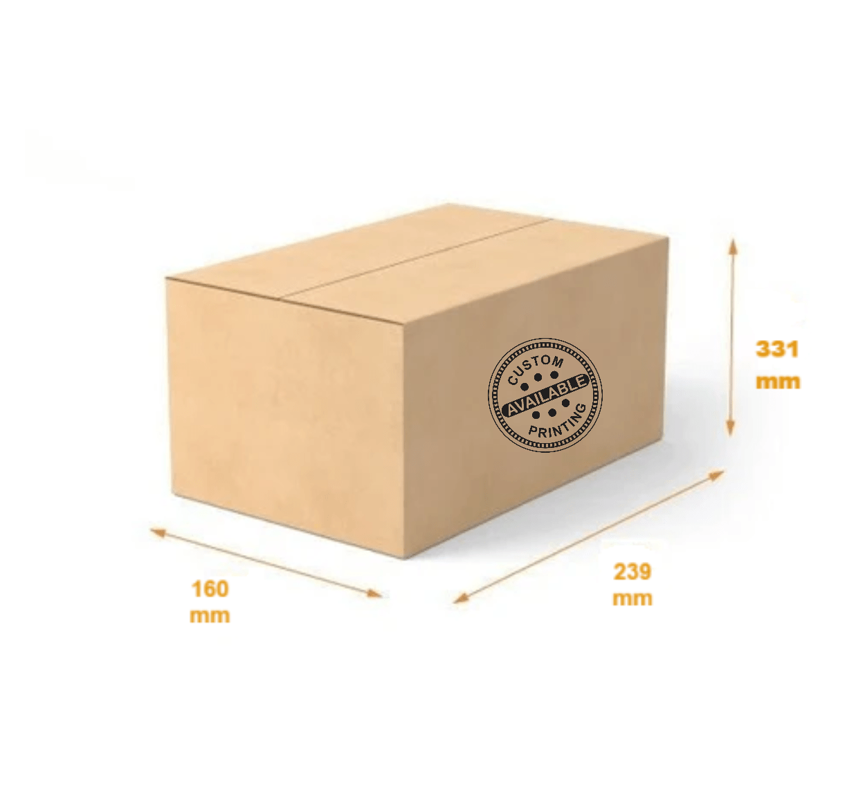 RSC Shipping Carton 6 Bottle Wine 331mm High - 100% Recyclable - PackQueen