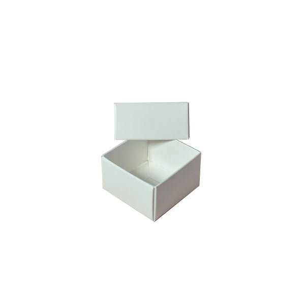 SAMPLE - 1 Macaroon & Choc Box - Smooth White Paperboard (Base & Lid) - PackQueen