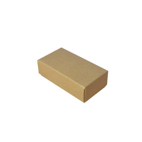 SAMPLE - 2 Macaroon & Choc Box - Kraft Brown Paperboard (285gsm) (Base, Insert & Lid) - PackQueen