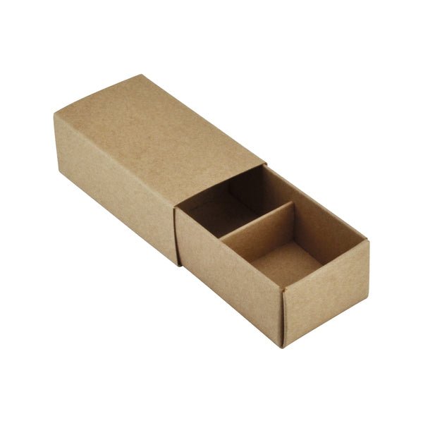 SAMPLE - 2 Pack Chocolate Box (Slide over cover) - Kraft Brown Paperboard (285gsm) - PackQueen
