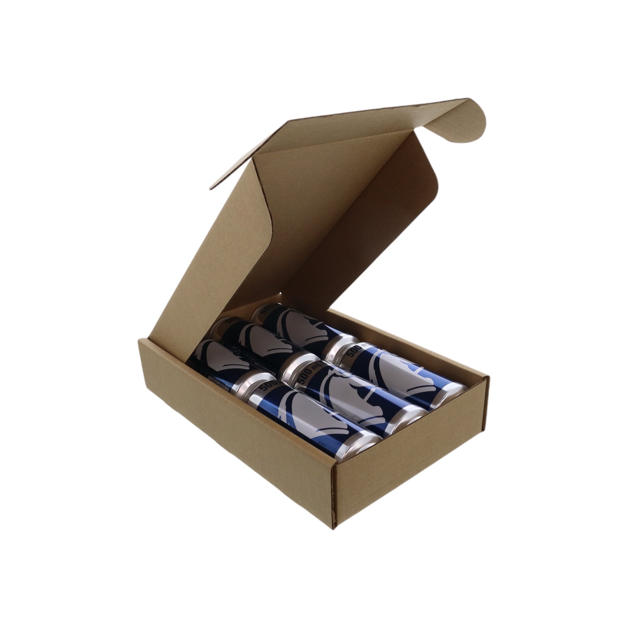 SAMPLE - 6 Pack 500ml Beer Mailing & Postage Box (Laydown) - PackQueen