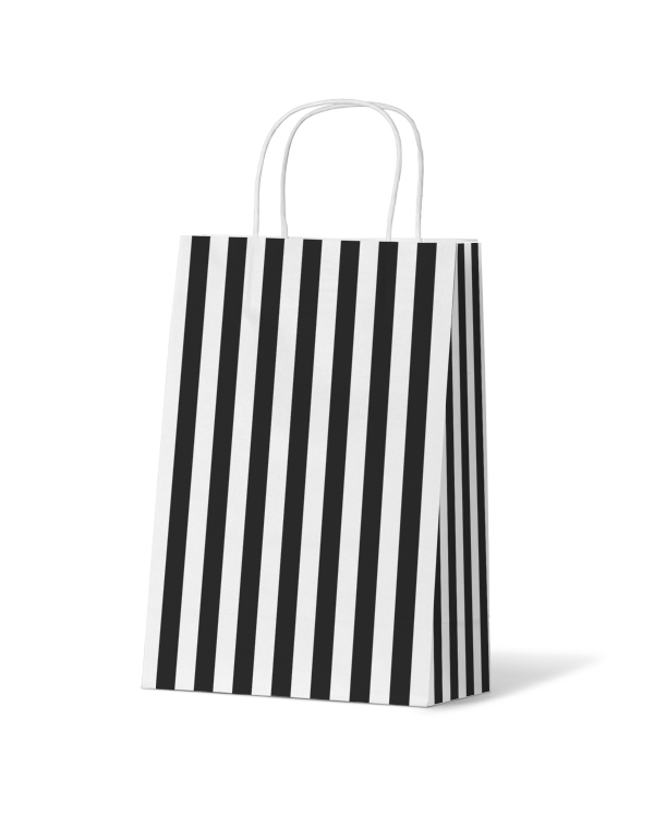 SAMPLE - Cafe Stripe Junior Black - PackQueen
