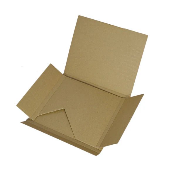 SAMPLE - E Flute - Book Box Twist Mailing Box 26957 - Kraft Brown - PackQueen