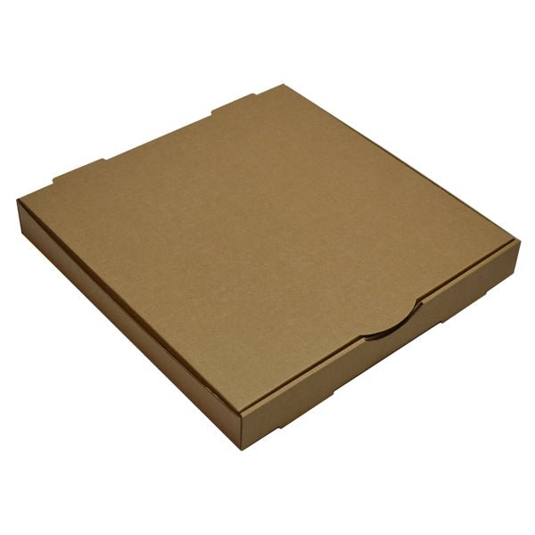 SAMPLE - E Flute - Premium One Piece Pizza Box 13 Inch - Kraft Brown - PackQueen