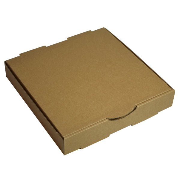 SAMPLE - E Flute - Premium One Piece Pizza Box 9 Inch - Kraft Brown - PackQueen