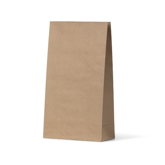 SAMPLE - Large - Flat Bottom Brown Bag - PackQueen