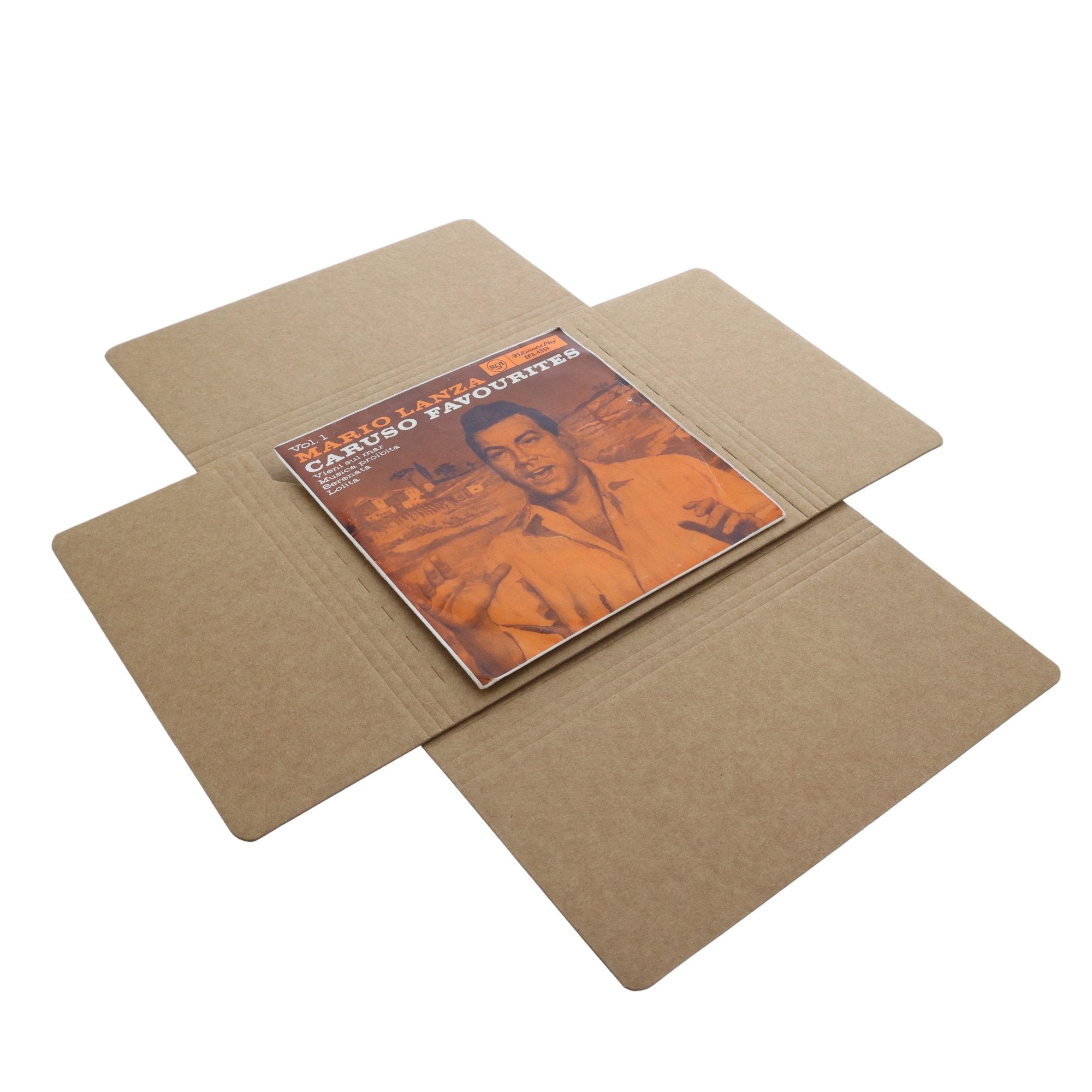 SAMPLE - Music and Media Twist Mailer 32076 (6/12/18mm high) - Kraft Brown - PackQueen