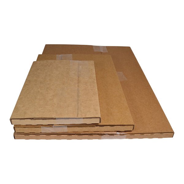 SAMPLE - Oversized A2 Multi Crease (1 Box 5 Heights 10/20/30/40/50mm) - Kraft Brown - PackQueen