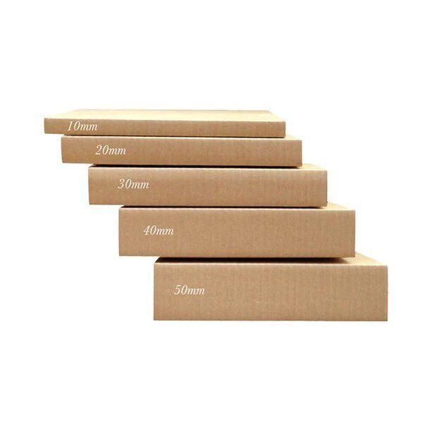SAMPLE Oversized A4 Multi Crease (1 Box 5 Heights 10/20/30/40/50mm) - Kraft Brown - PackQueen