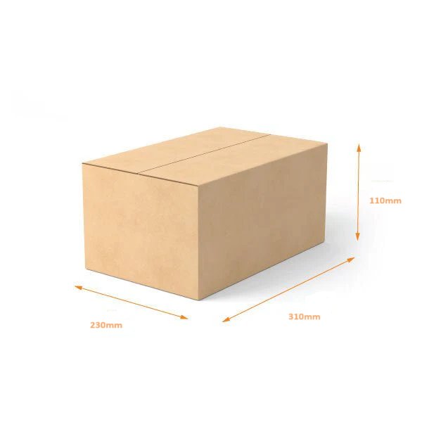 SAMPLE RSC Shipping Carton 304162 3B Kraft Brown - PackQueen