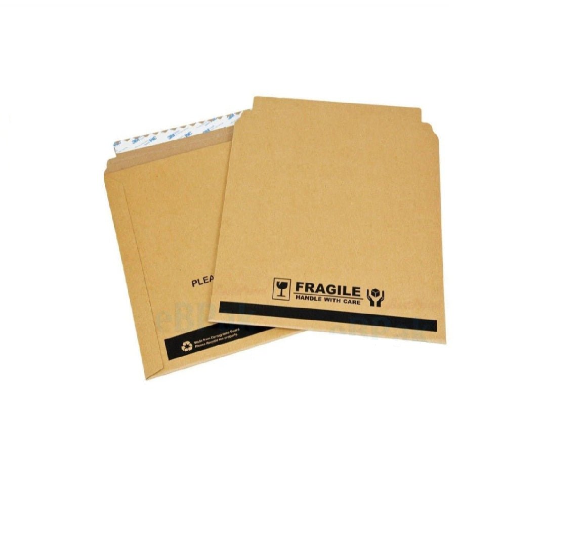 SAMPLE - Vinyl Record Rigid Envelope Mailer for 12 inch Black - PackQueen