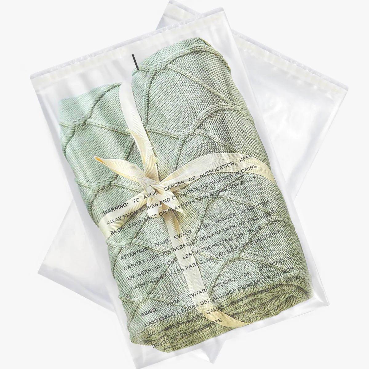 Self Seal Poly Bag with Suffocation Warning for Amazon FBA - PackQueen