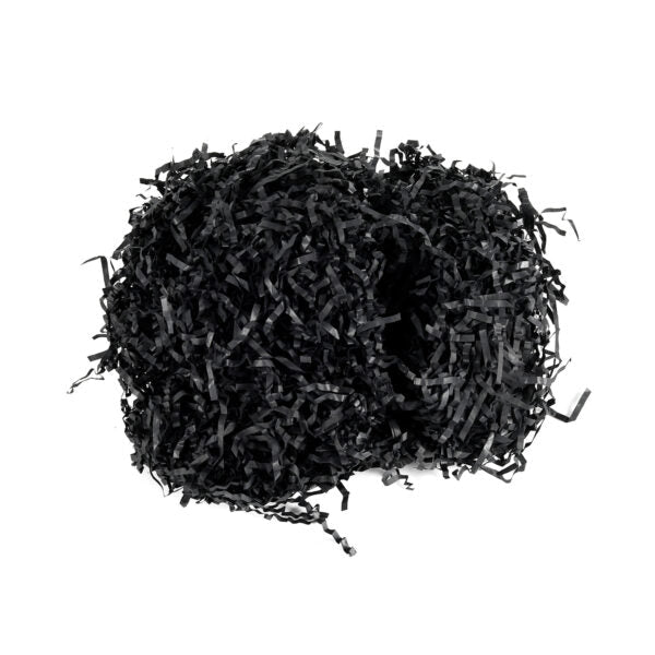 Shredded Paper Shreds Filler 10KG 3mm Black - PackQueen