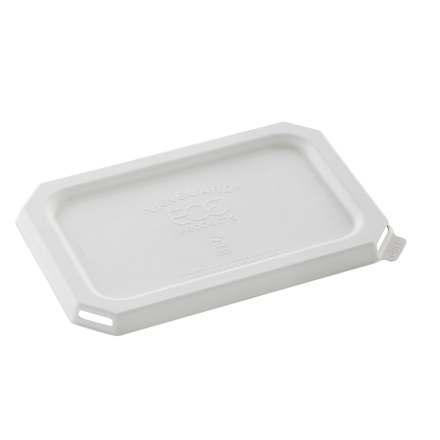 Sugarcane Worldview Rectangle Take Away Container Lids - Assorted Sizes Available - PackQueen