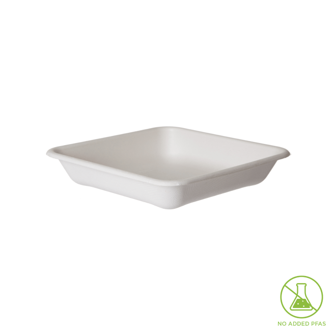 Sugarcane WorldviewTM Square Take Away Containers - Assorted Sizes Available - PackQueen