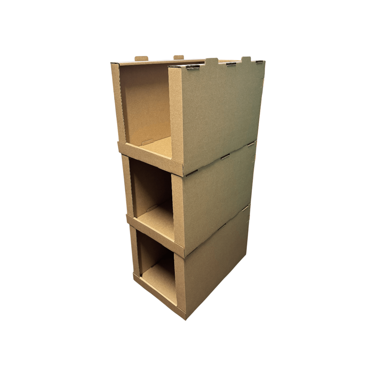 SUPER Strong 1EB Stackable Pick Bin Box & Part Box Large 34850 - Kraft Brown - PackQueen