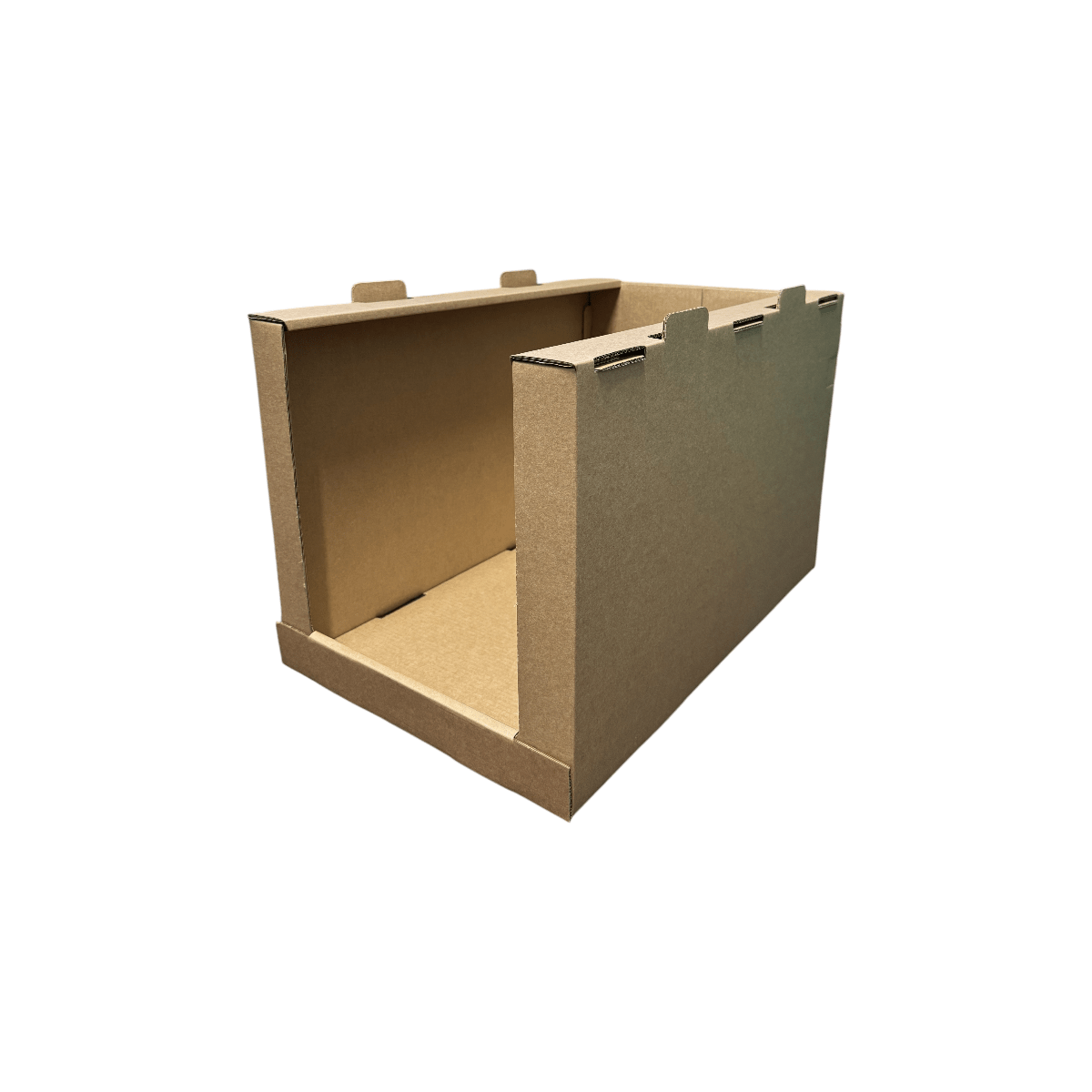 SUPER Strong 1EB Stackable Pick Bin Box & Part Box Large 34850 - Kraft Brown - PackQueen