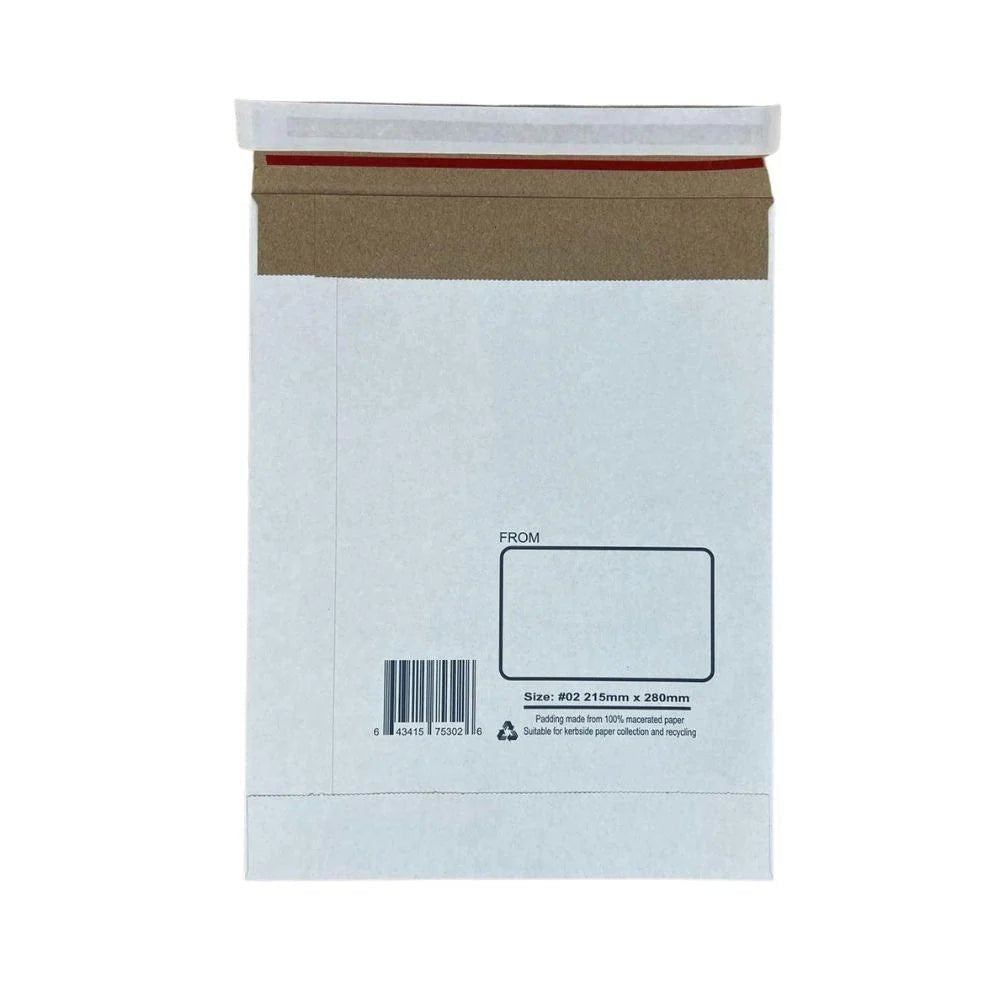 Tough Bag 250gsm Paper Envelope 215 x 280mm 02 with Peal & Seal Strip (200 Pack) - PackQueen