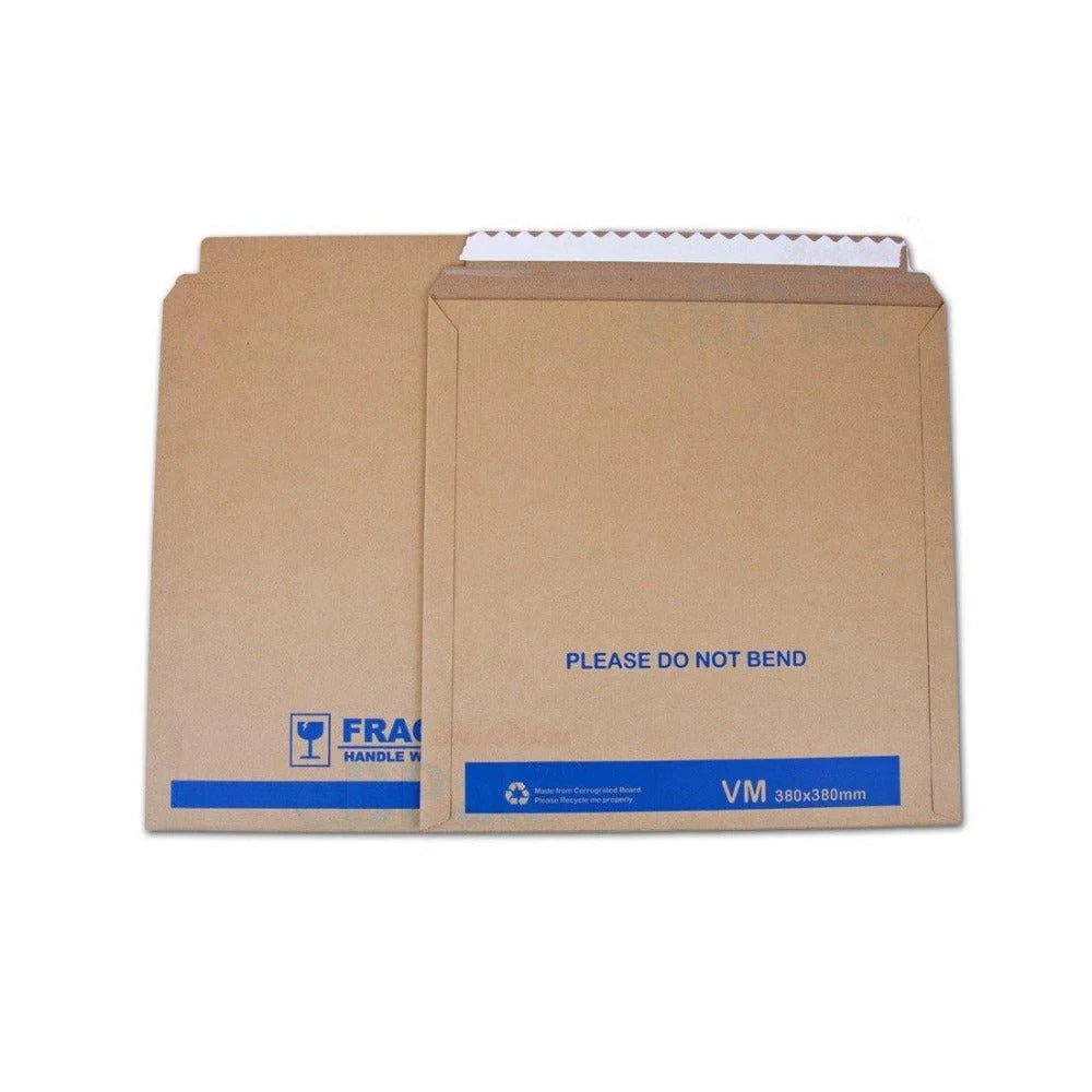 Vinyl Record Rigid Envelope Mailer for Multiple Disc LP 12 inch Blue with Peal & Seal (50 Pack) - PackQueen