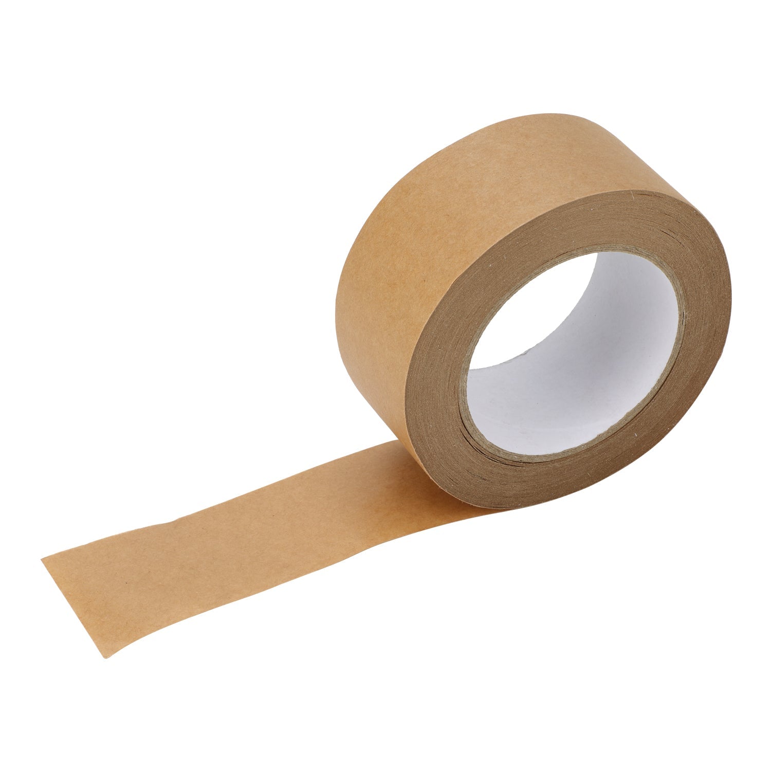 Waterless Kraft Paper Packaging Tape Rubber 50mm x 50m 130um (36 rolls per carton) - PackQueen