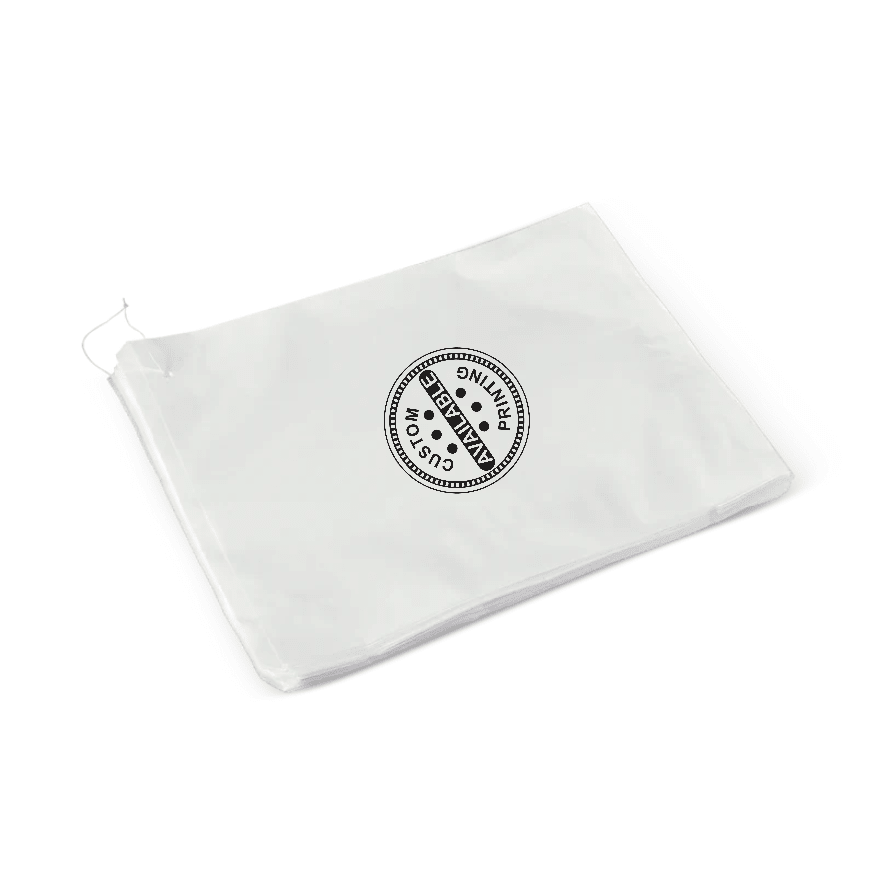 White Flat Bags - Assorted Sizes Available - PackQueen