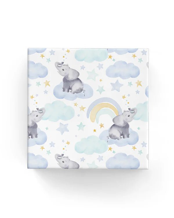 Wrapping Paper - 600mm x 40metres - Baby Clouds - Blue - PackQueen