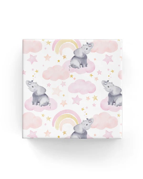 Wrapping Paper - 600mm x 40metres - Baby Clouds - Pink - PackQueen
