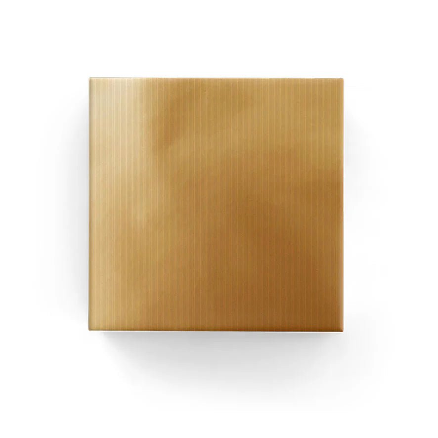 Wrapping Paper - 600mm x 40metres - Embossed Stripe Antique Gold - PackQueen