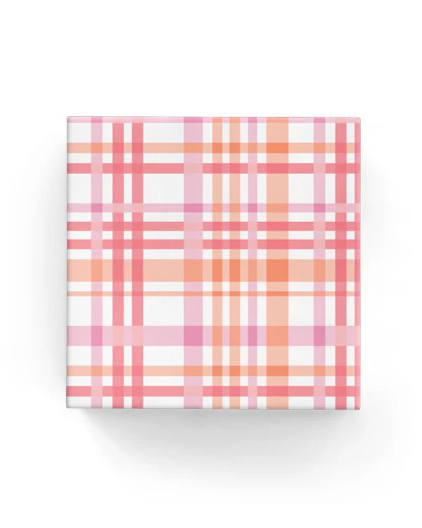 Wrapping Paper - 600mm x 40metres - Madras Check Bright - PackQueen