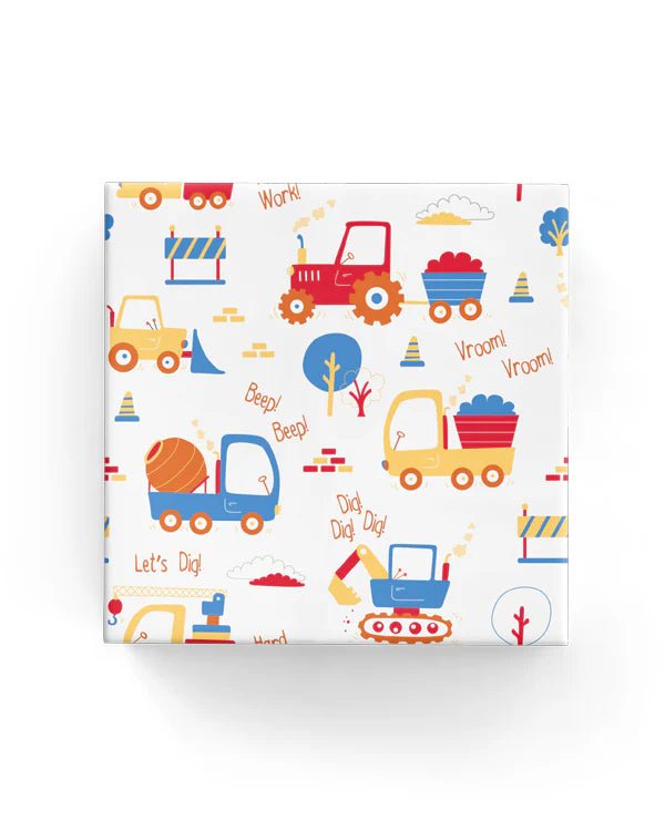 Wrapping Paper - 600mm x 40metres - Trucks & Diggers - PackQueen