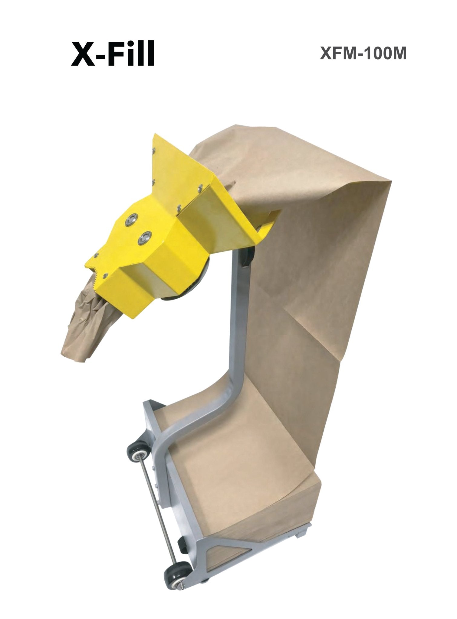 XFM - 100M (X - Fill Manual Paper Void Fill Machine, Mobile Stand) - PackQueen